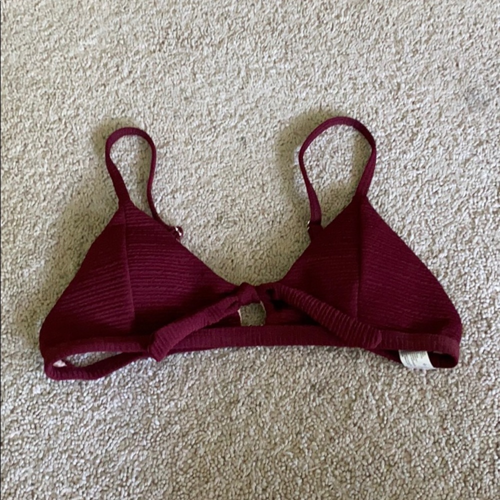 MAROON SWIMSUIT TOP